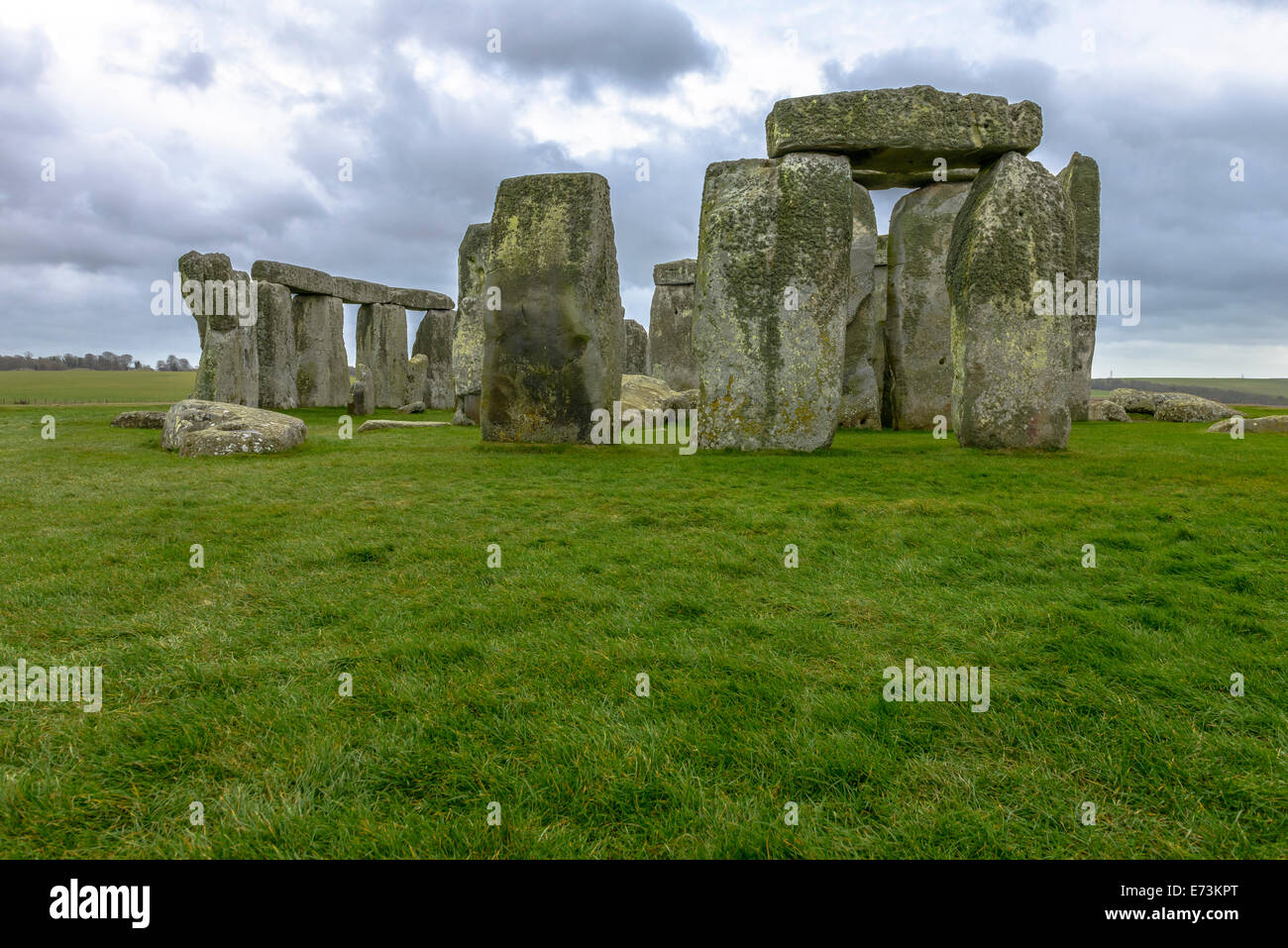 Stonehenge ist ein prähistorisches Monument befindet sich in Wiltshire, England Stockfoto
