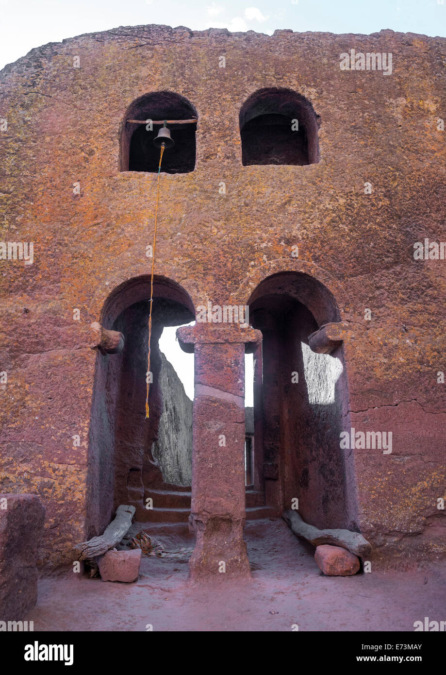Felsenkirche, Lalibela, Äthiopien Stockfoto
