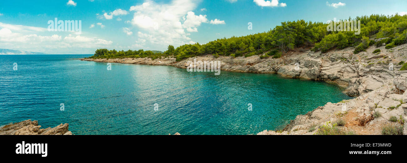 Maslinica-Bucht in der Nähe von Vrboska, Insel Hvar, Kroatien Stockfoto