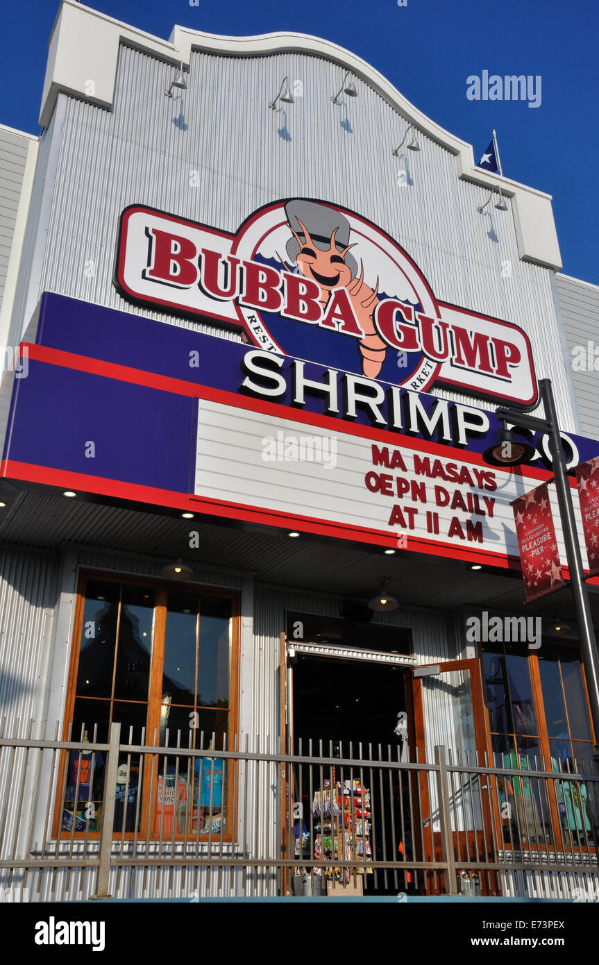 Bubba Gump Restaurant in Galveston, Texas, USA Stockfoto