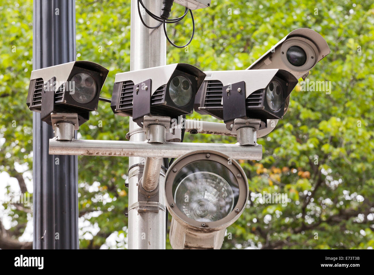 Verkehr und automatische Kfz-Kennzeichen Nummer Anerkennung Kameras - Washington, DC USA Stockfoto