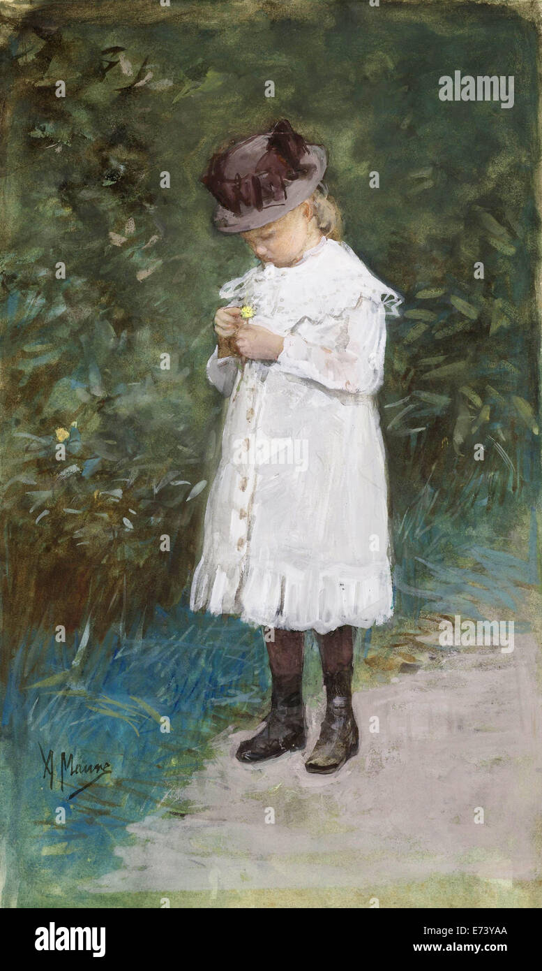 Elisabeth Mauve, Tochter des Künstlers - von Anton Mauve, 1875-1888 Stockfoto