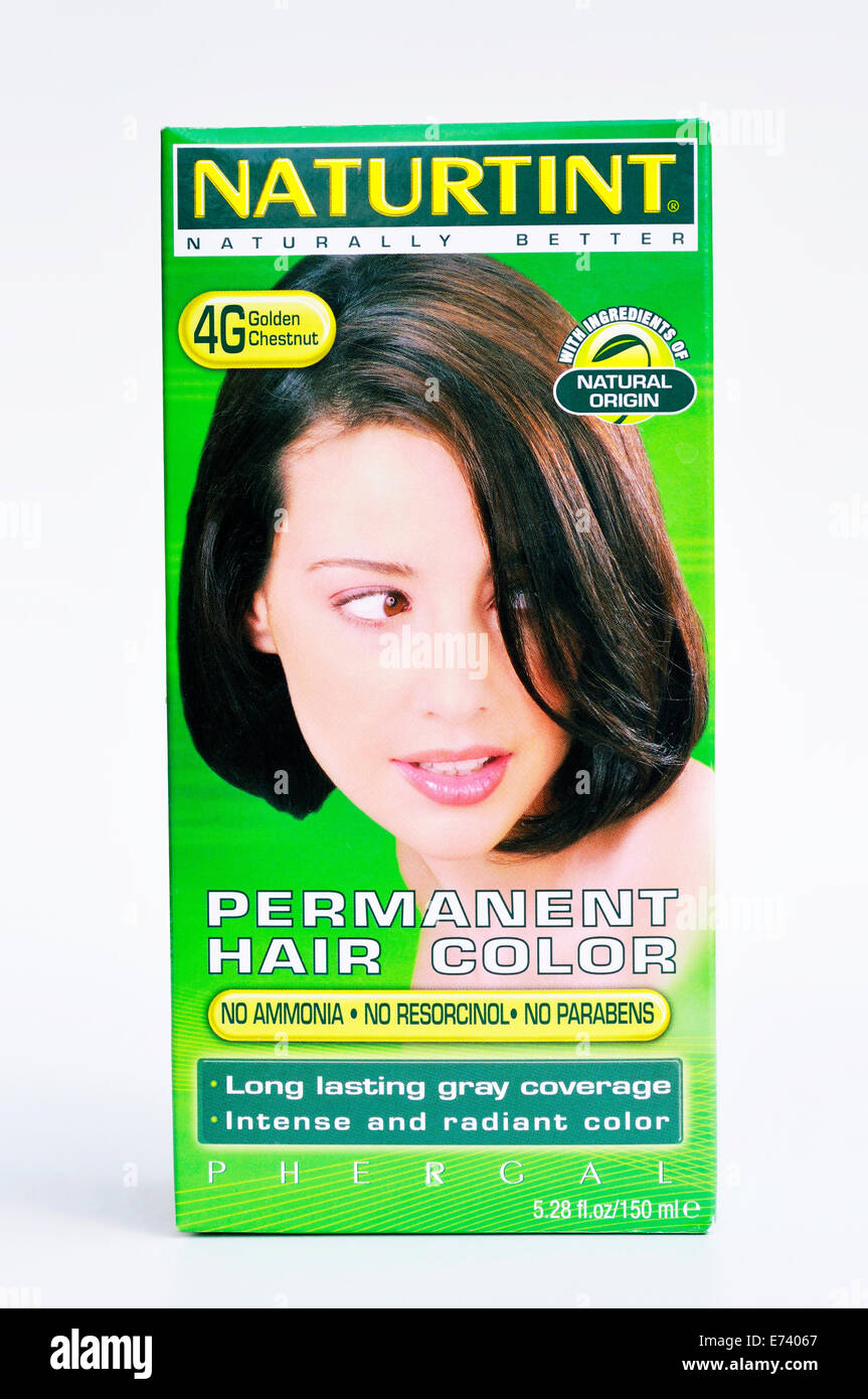 Naturtint natürliche Haarfarbe in box Stockfoto