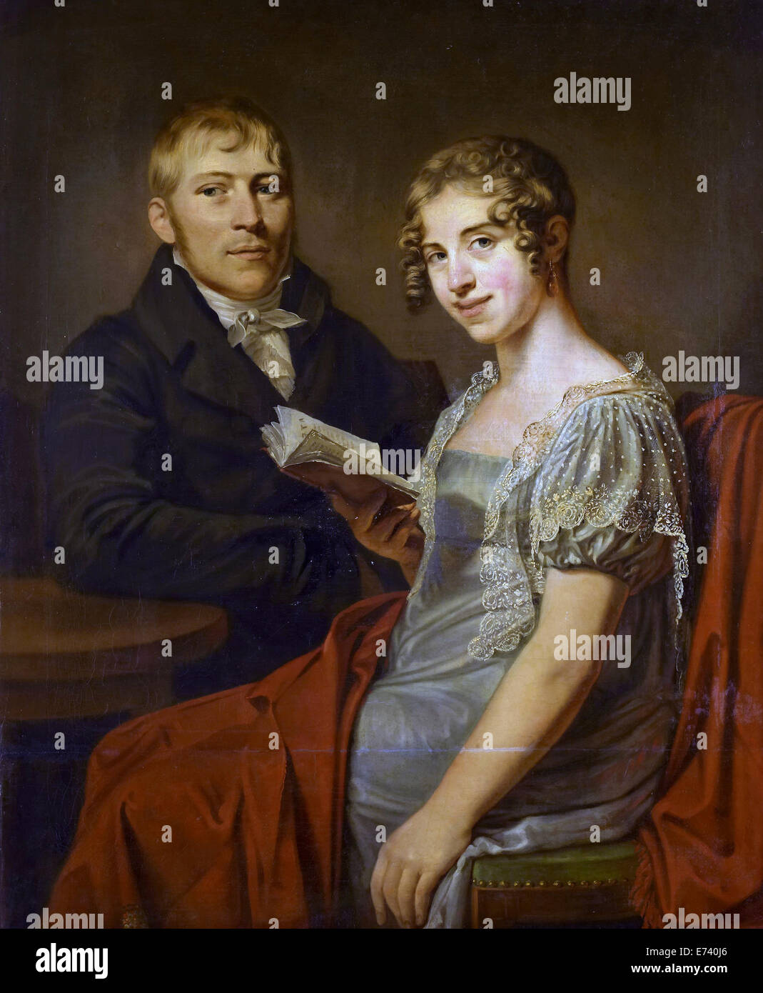 Henry Arend van Den Brink und seine Frau Lucretia Johanna van de Poll - Louis Moritz, 1805-1830 Stockfoto