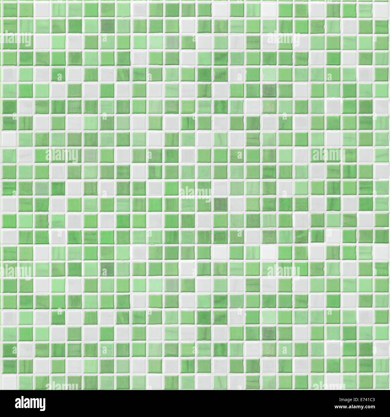 grünen Ziegel-Mauer Stockfoto