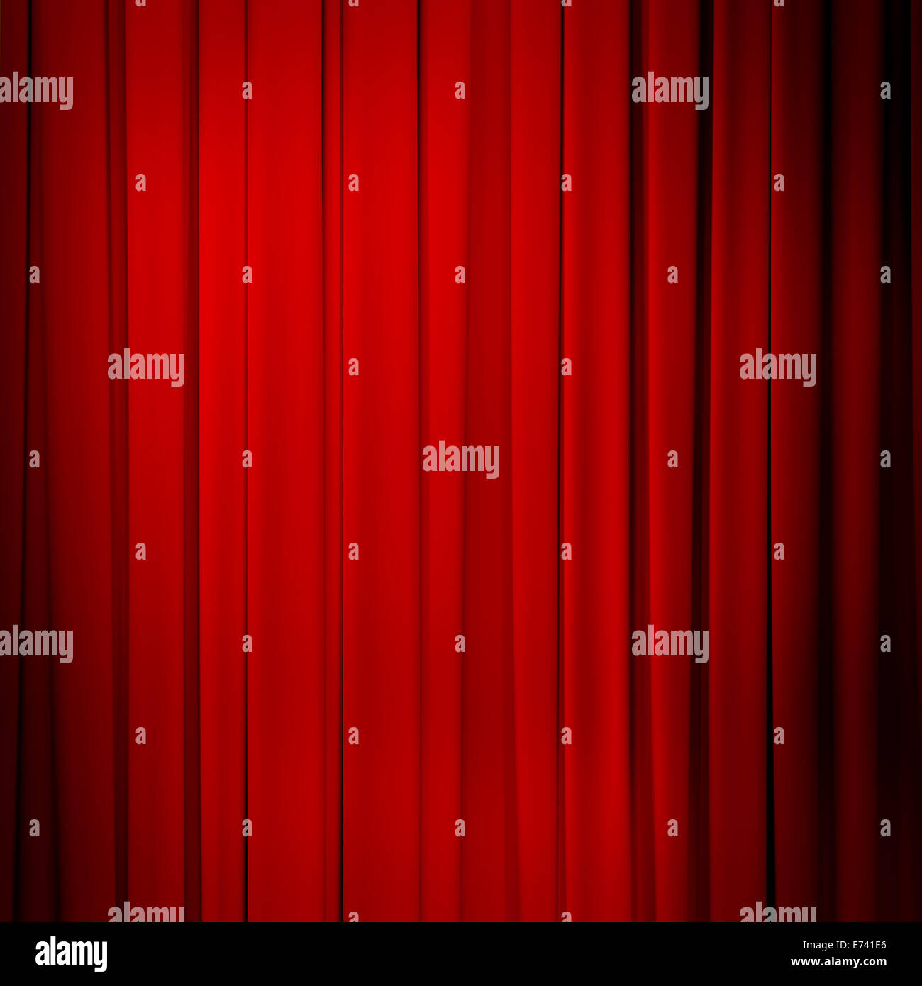 roter Vorhang Hintergrund Stockfoto
