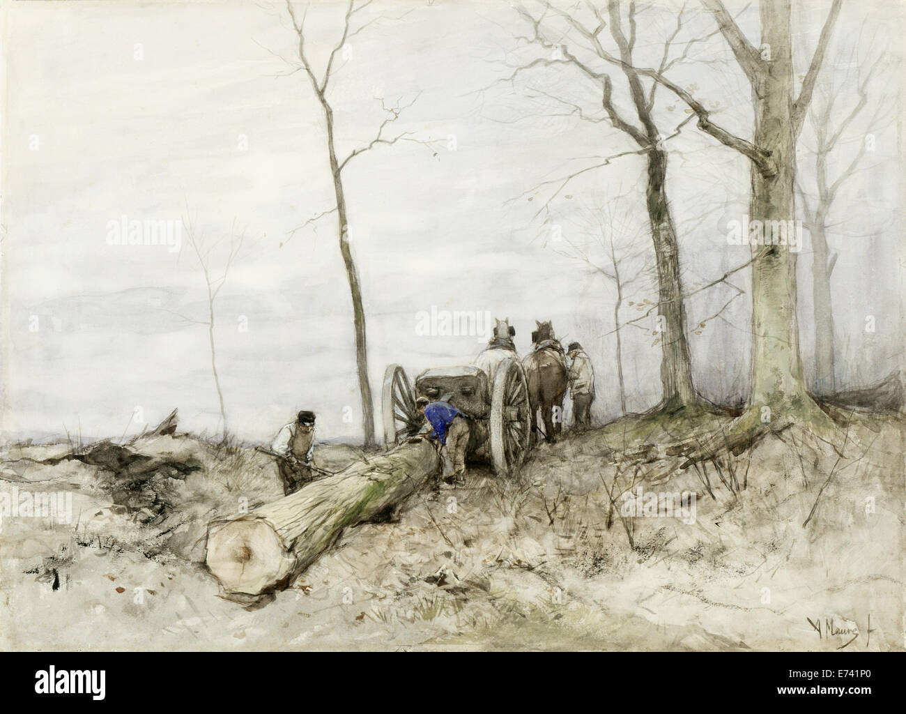 Mallejan - Anton Mauve, 1848-1888 Stockfoto