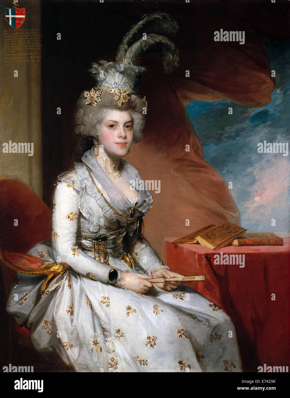 Matilda Stoughton de Jaudenes - von Gilbert Stuart, 1794 Stockfoto