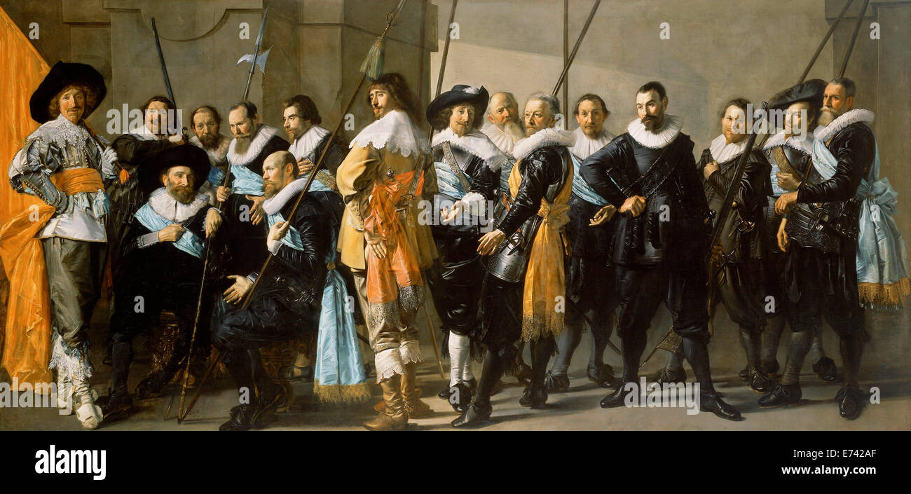 Milizkompanie Bezirk XI unter dem Kommando von Kapitän Reynier Reael - von Frans Hals Pieter Codde, 1637 Stockfoto