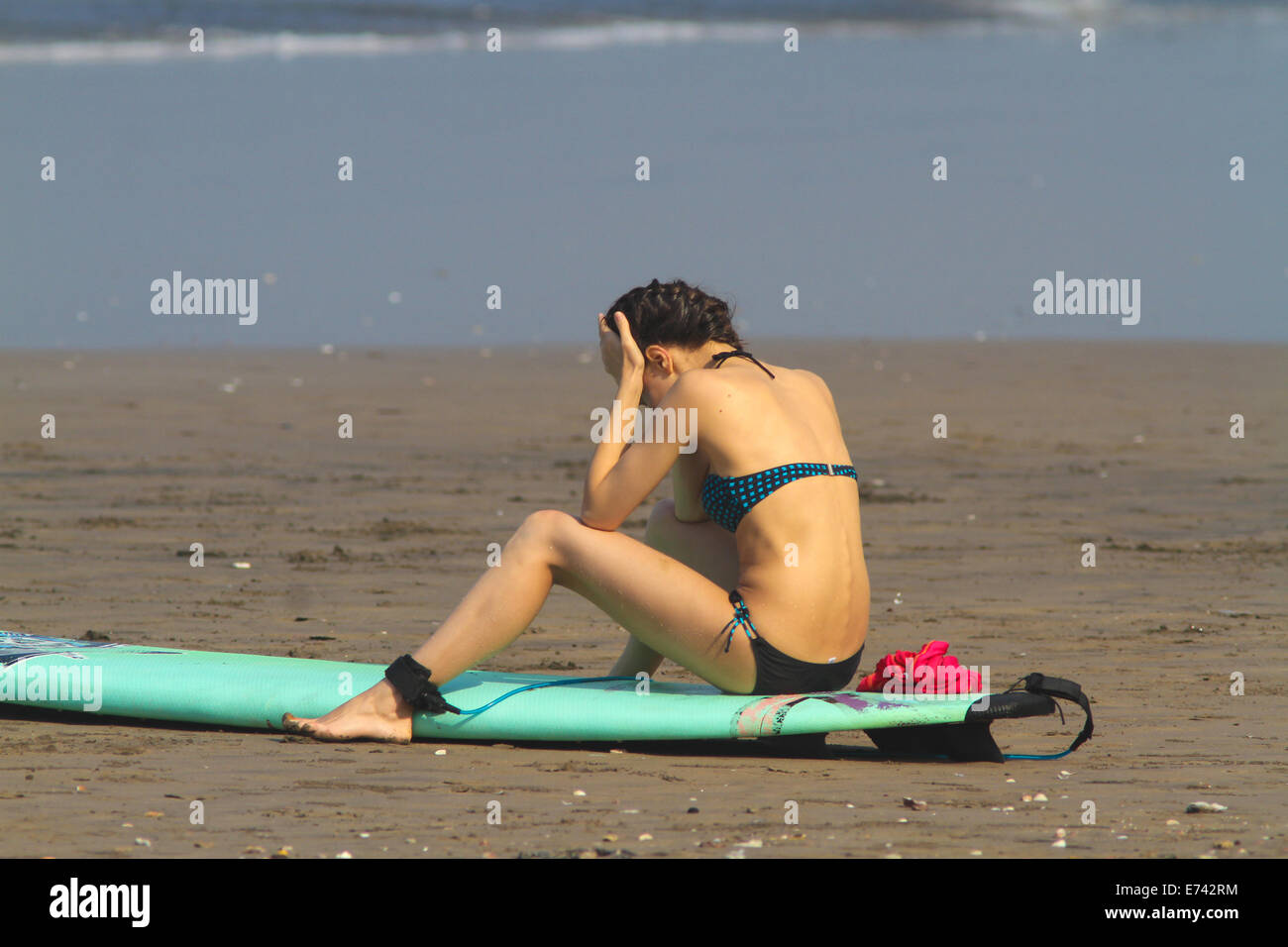 Surfen in Indonesien Stockfoto