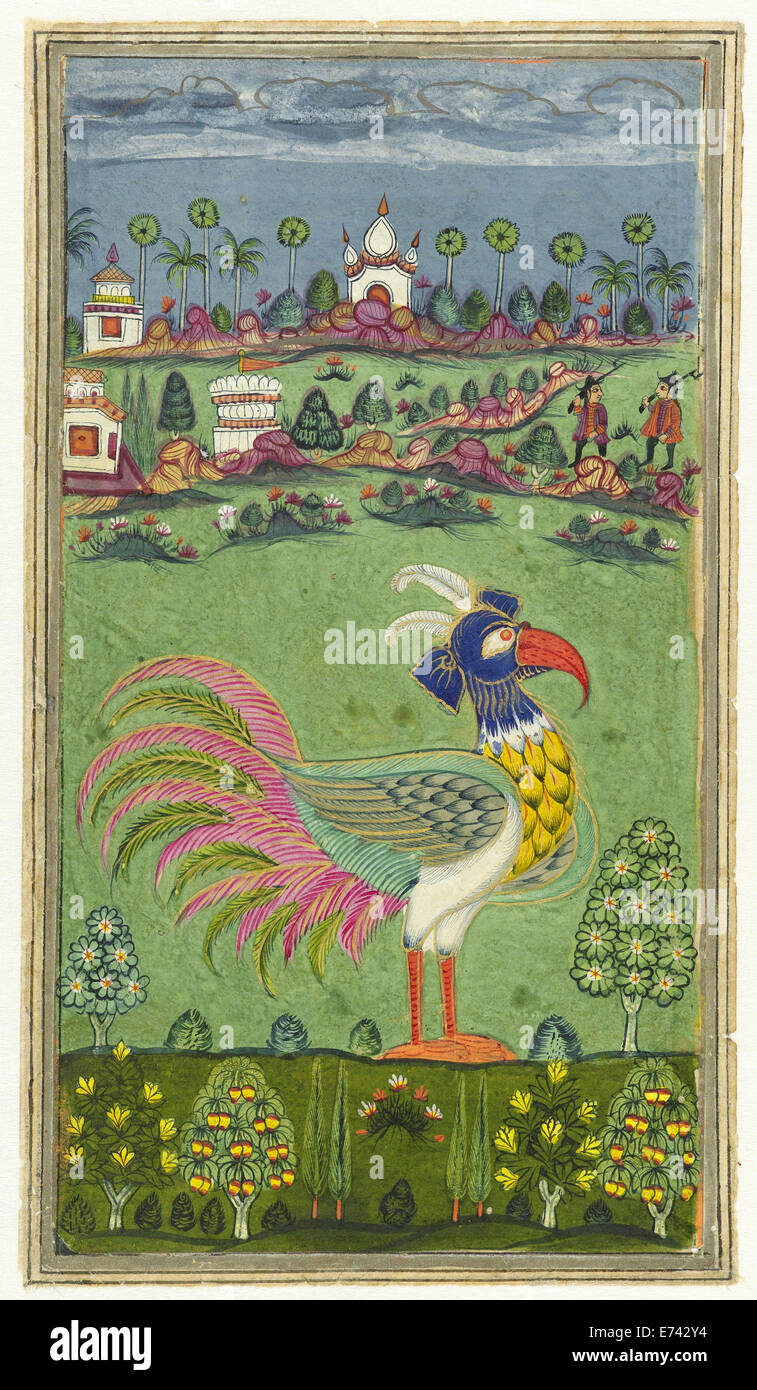 Vom Vogel unbekannten Künstlers, 1750 Stockfoto