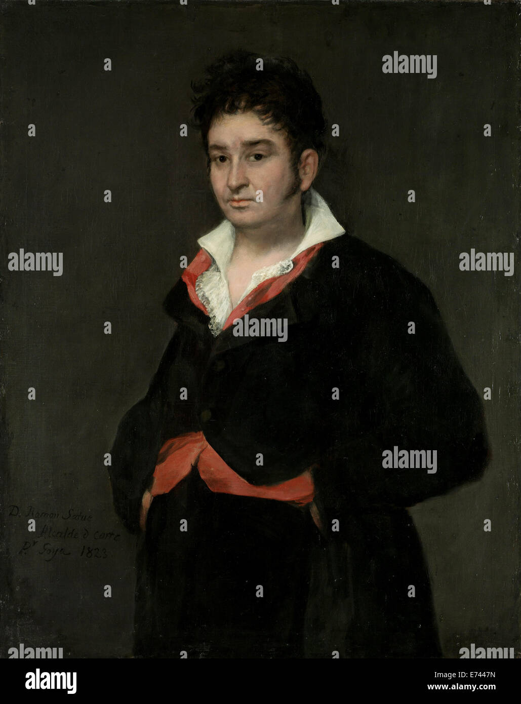 Don Ramón Satué - Porträt von Francisco José de Goya y Lucientes 1823 Stockfoto