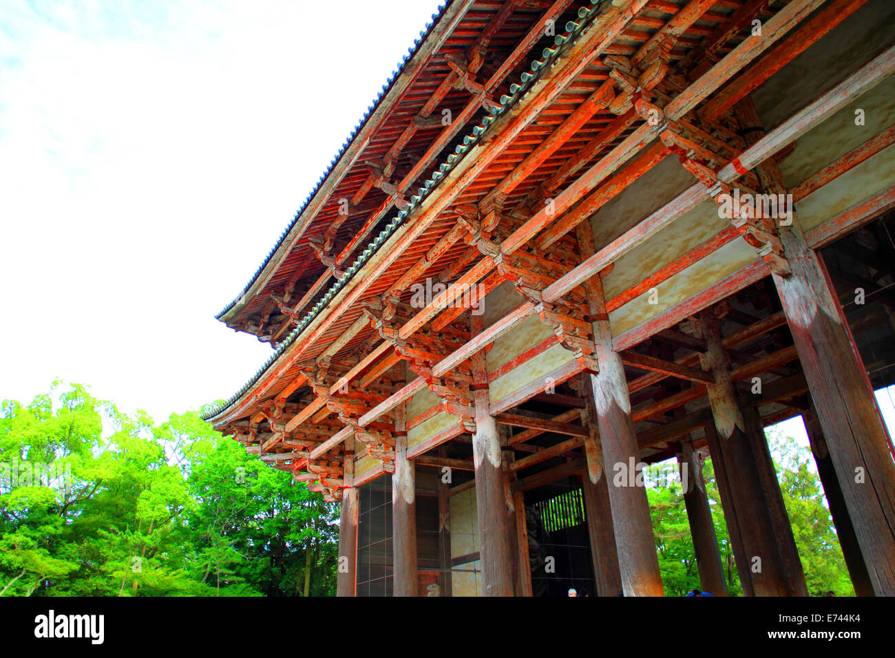 Todaiji Tempel in Nara, Japan Stockfoto