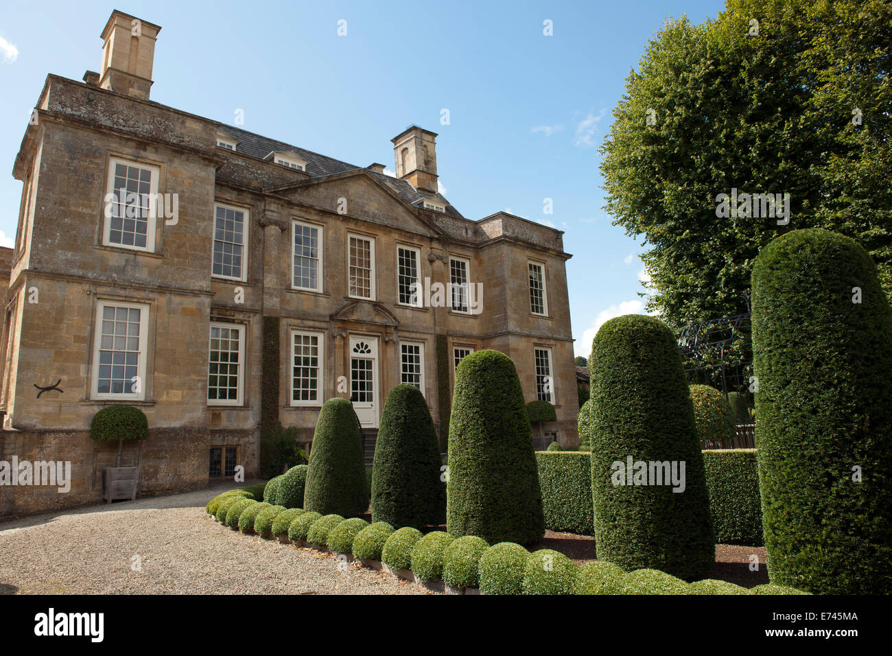 Bourton Haus, Bourton auf dem Hügel, Gloucestershire, England, UK. Stockfoto