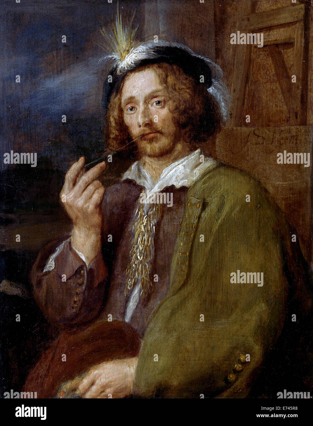 Selbstporträt - von Jan Davidsz de Heem, 1630-1650 Stockfoto