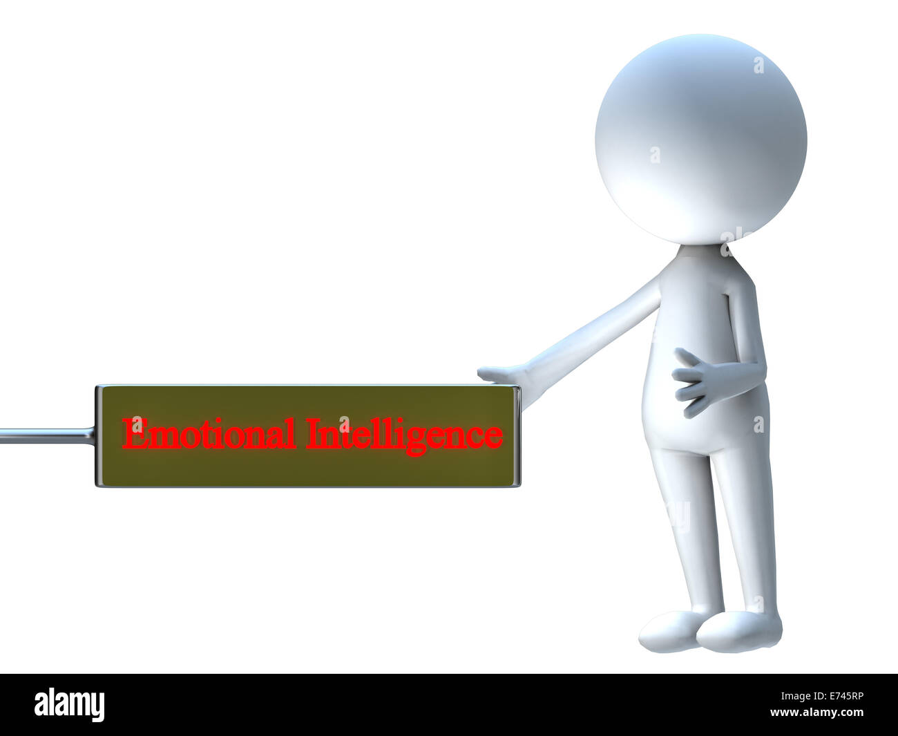 Emotionale Intelligenz-Wort in Ankündigung Board für Adv oder anderen Zweck Verwendung Stockfoto