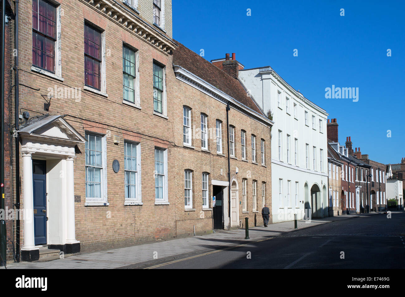 Historische Gebäude in der King Street, alte Stadt, Kings Lynn, Norfolk, England, UK Stockfoto
