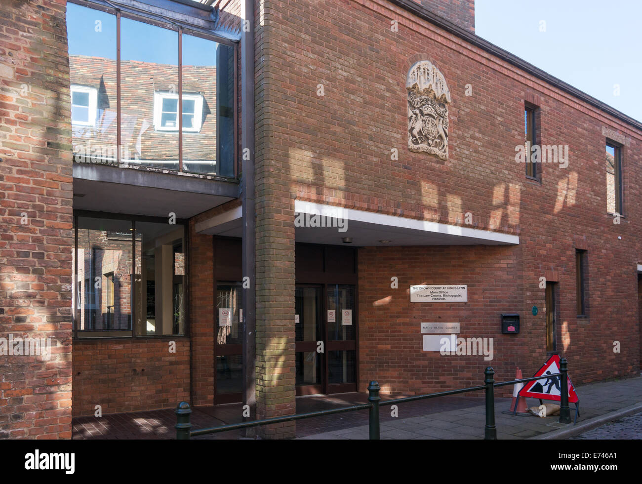Kings Lynn Krone und Magistrate Courts Building, Norfolk, England, UK Stockfoto