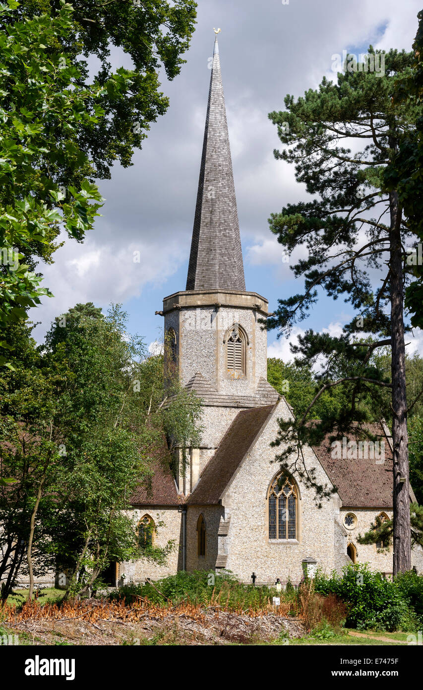 Heilige Dreiheit Pfarrkirche Dorf Pfarrkirche Penn Street Bucks South East England UK Stockfoto