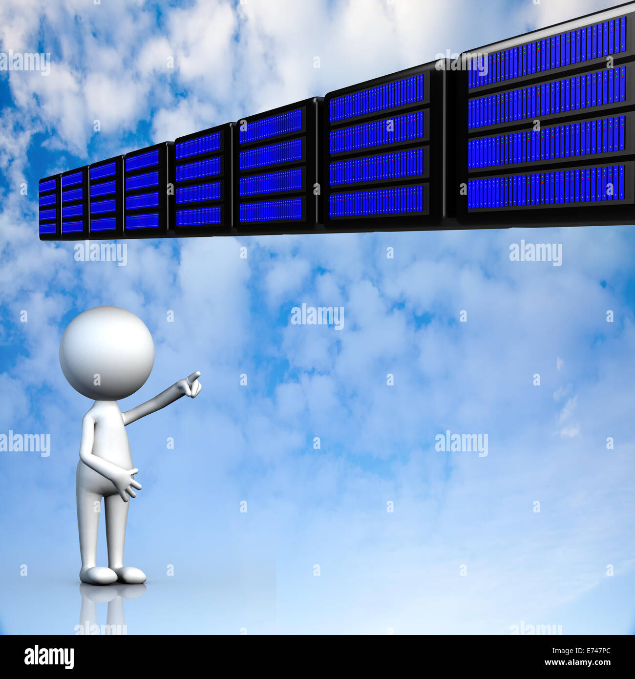 Cloud-computing, Konnektivität Technologiekonzept für Adv oder anderen Zweck Verwendung Stockfoto