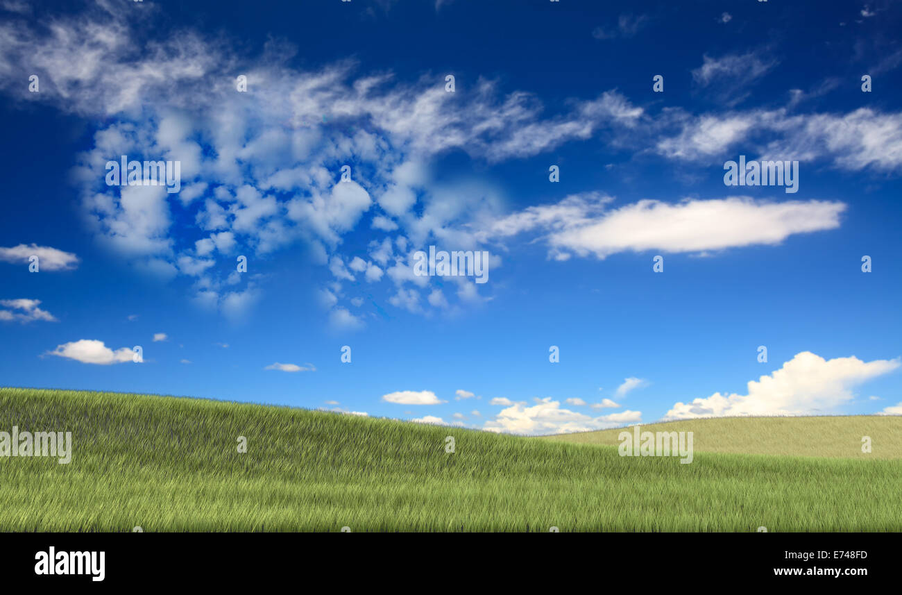 Bild von einem Herz Wolke am blauen Himmel für Adv oder anderen Zweck Verwendung Stockfoto