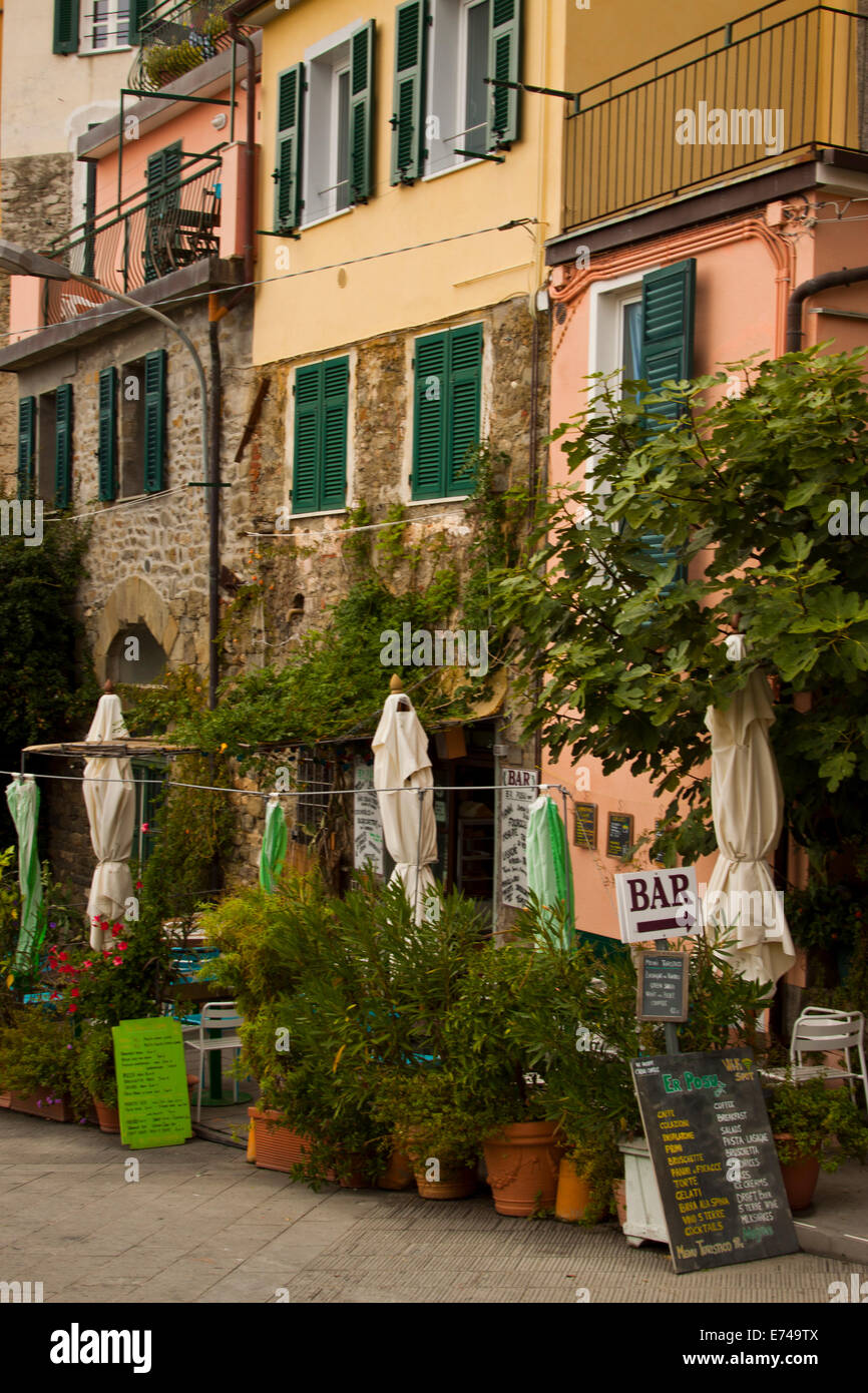 Manarola, Cinque Terre, Italien Stockfoto