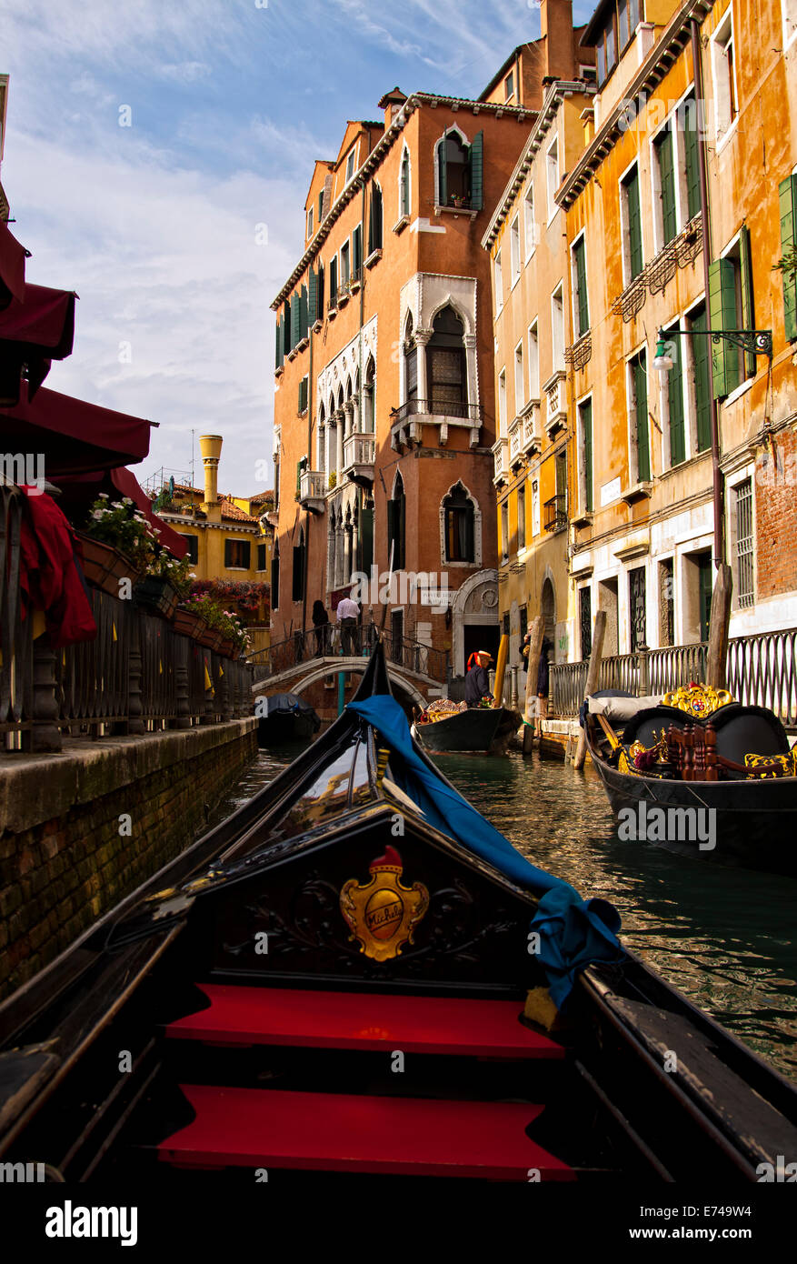 Venedig, Gondel, Kanäle Stockfoto