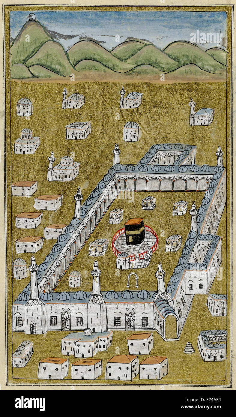 Die Kaaba, gesehen in einem Abstand - unbekannten Künstlers, 1800-1899 Stockfoto