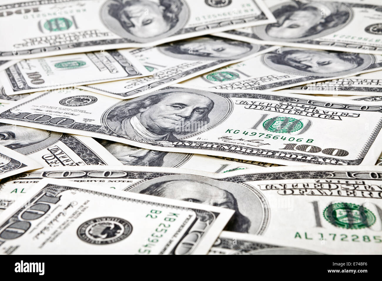 Geld-Hintergrund aus Usa Dollars.  Business-Konzept Stockfoto