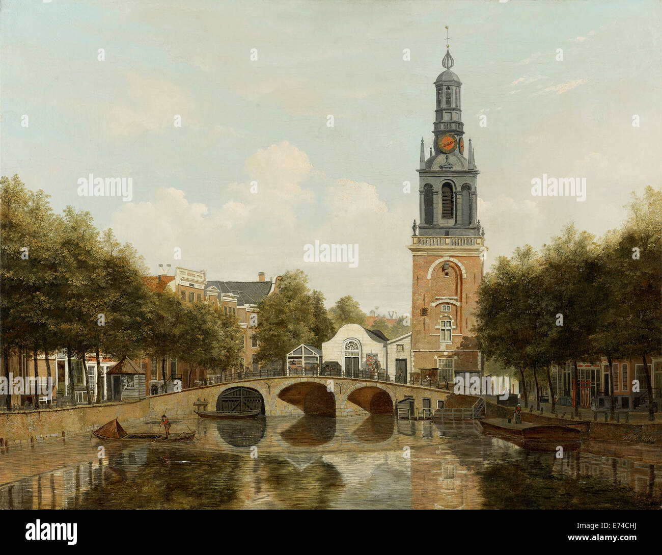 Die Türme mit Jan Rooden Torturm, Amsterdam - mit Hendrik Gerrit ten Cate, 1829 Stockfoto