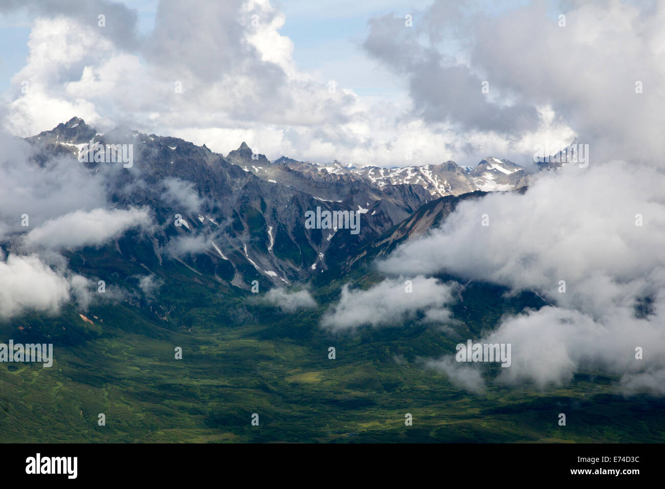 Alaska-Landschaft aus der Luft Stockfoto