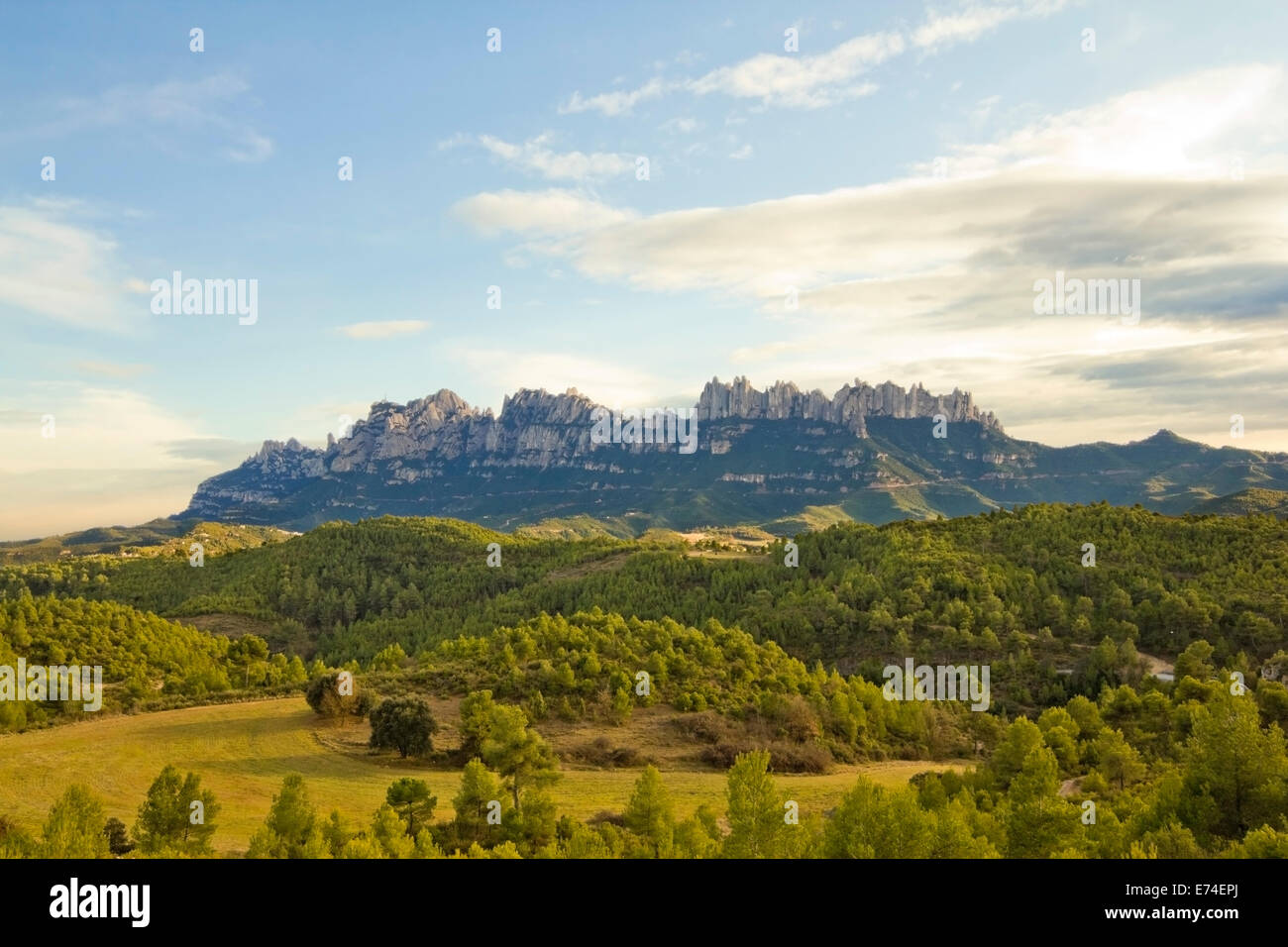 Der Berg Montserrat, Katalonien (Spanien) Stockfoto