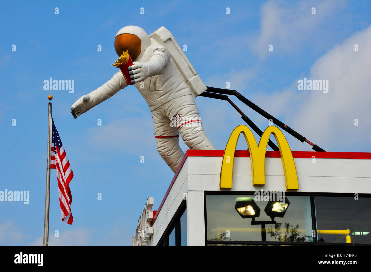 NASA McDonald's, Houston, Texas, USA Stockfoto