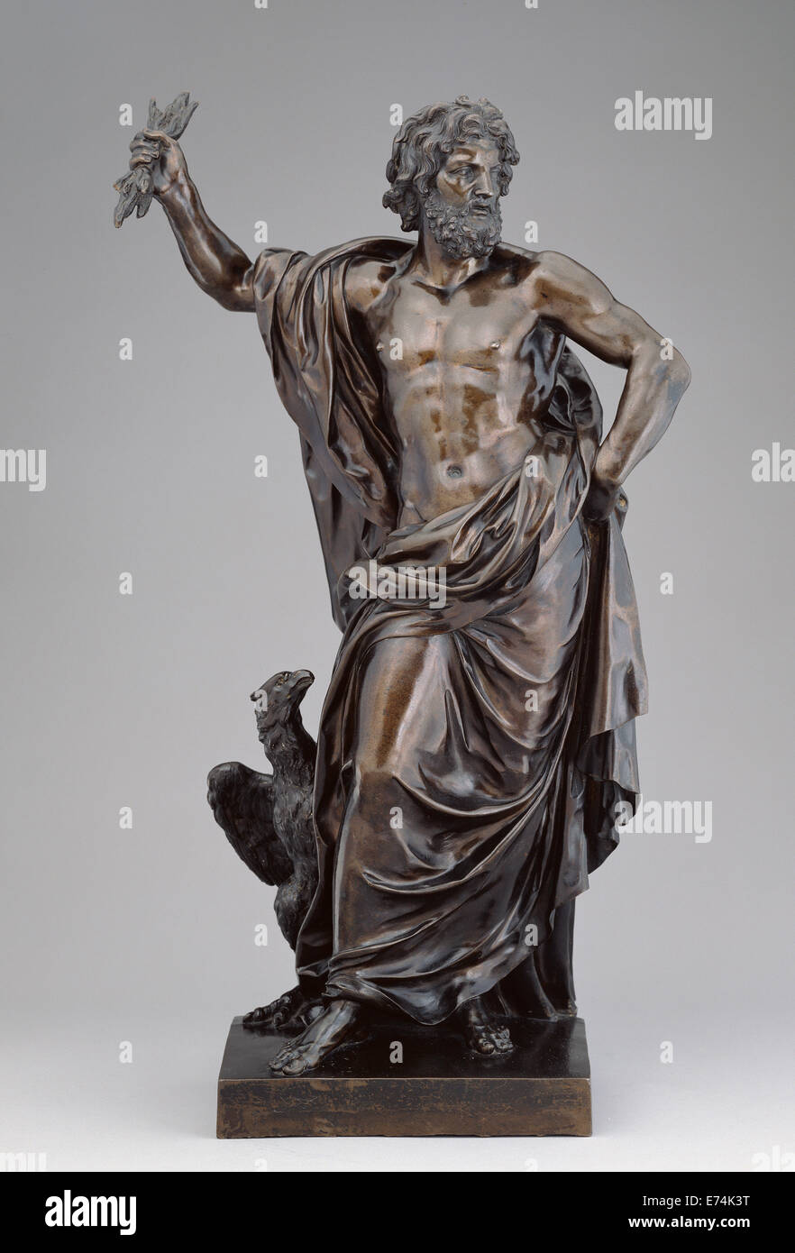 Jupiter; Nach einem Vorbild Jean Raon, Französisch, 1630-1707 zugeschrieben; Modell ca. 1670, wahrscheinlich gegossen über 1680-1700; Bronze Stockfoto