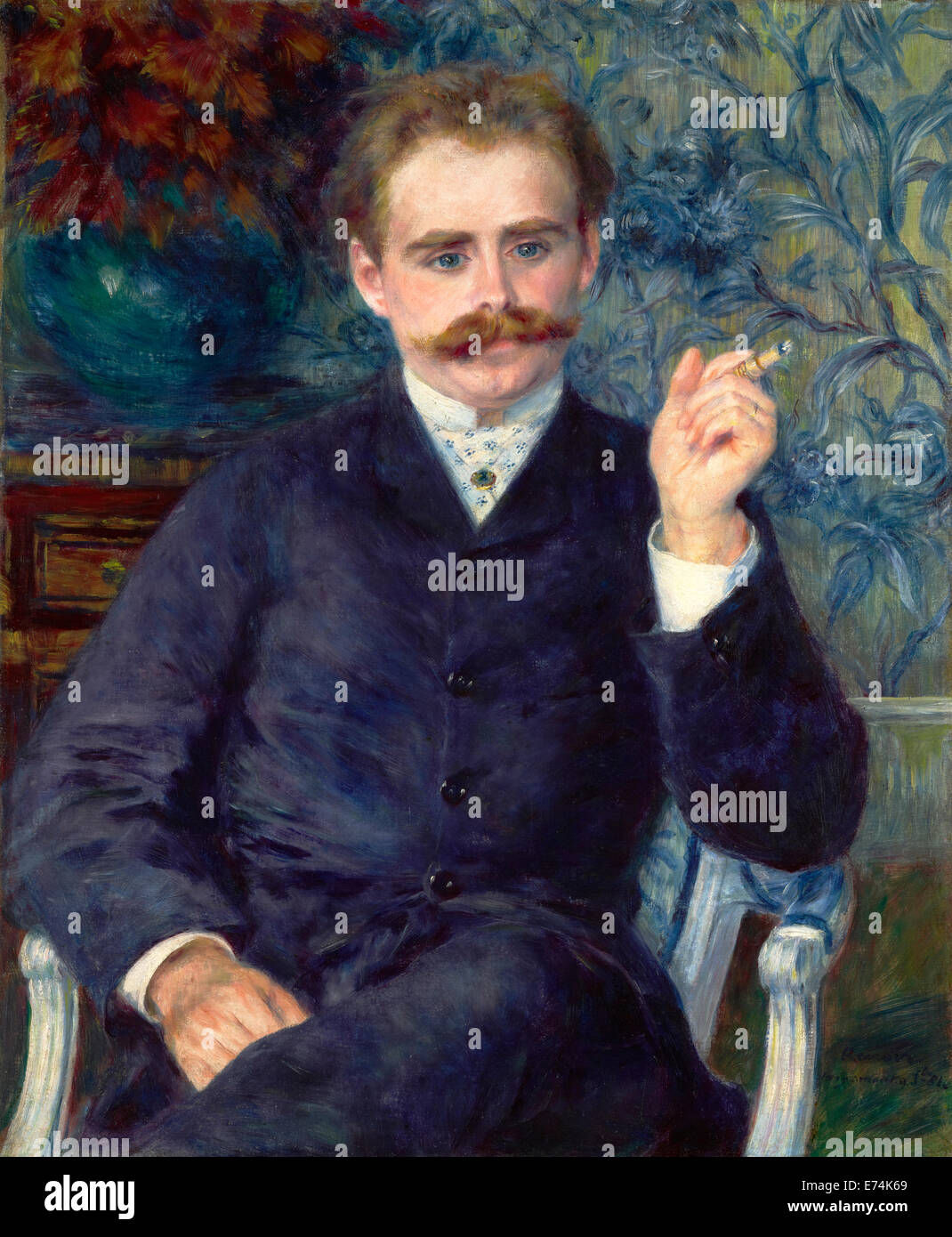 Albert Cahen d ' Anvers von Pierre-Auguste Renoir, Französisch, 1841-1919; Frankreich, Europa; 1881; Öl auf Leinwand Stockfoto