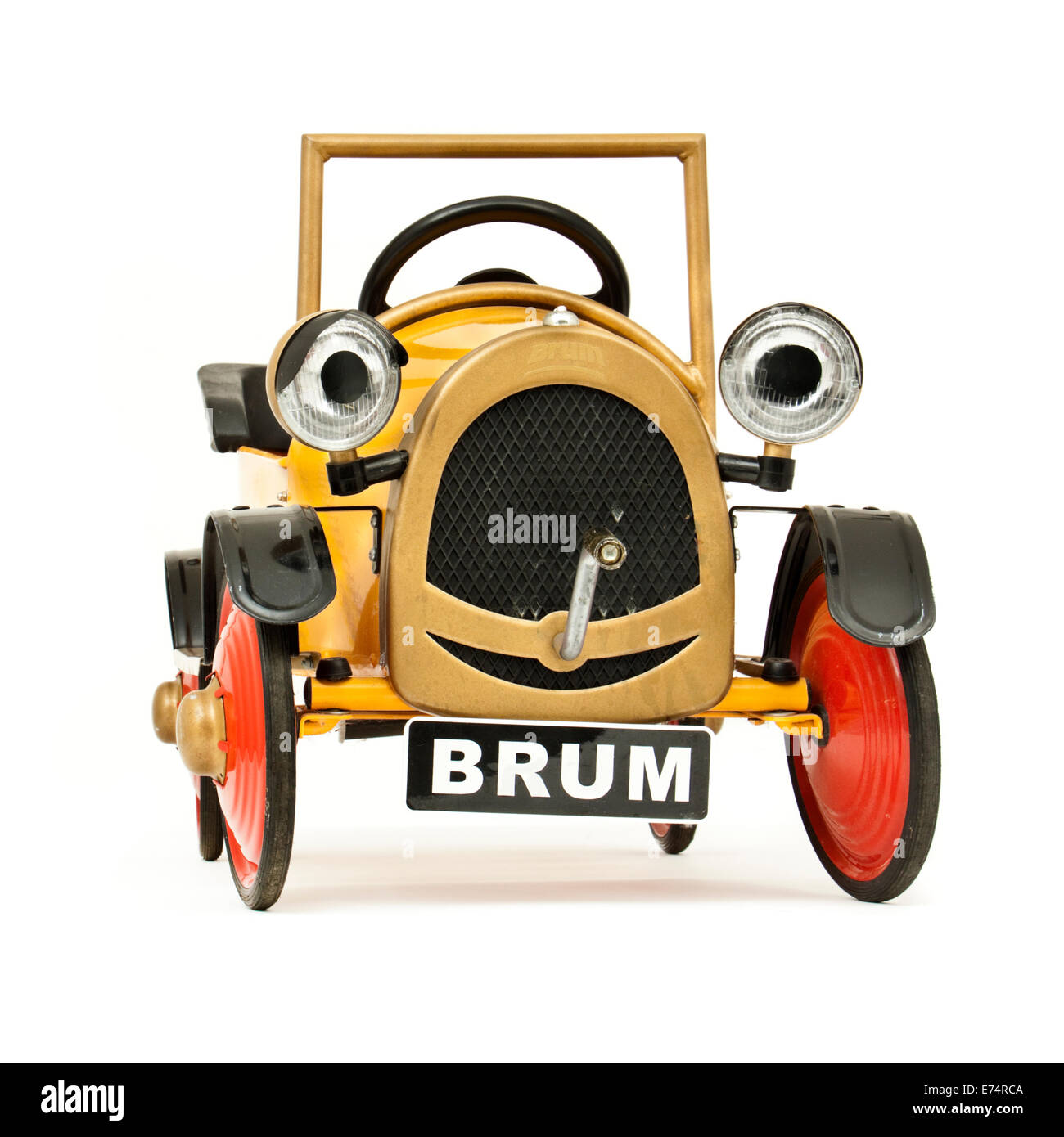 "Brum" Spielzeugauto, basierend auf der beliebten 1990er Jahre BBC-Kinderserie von Ragdoll Produktionen. Stockfoto