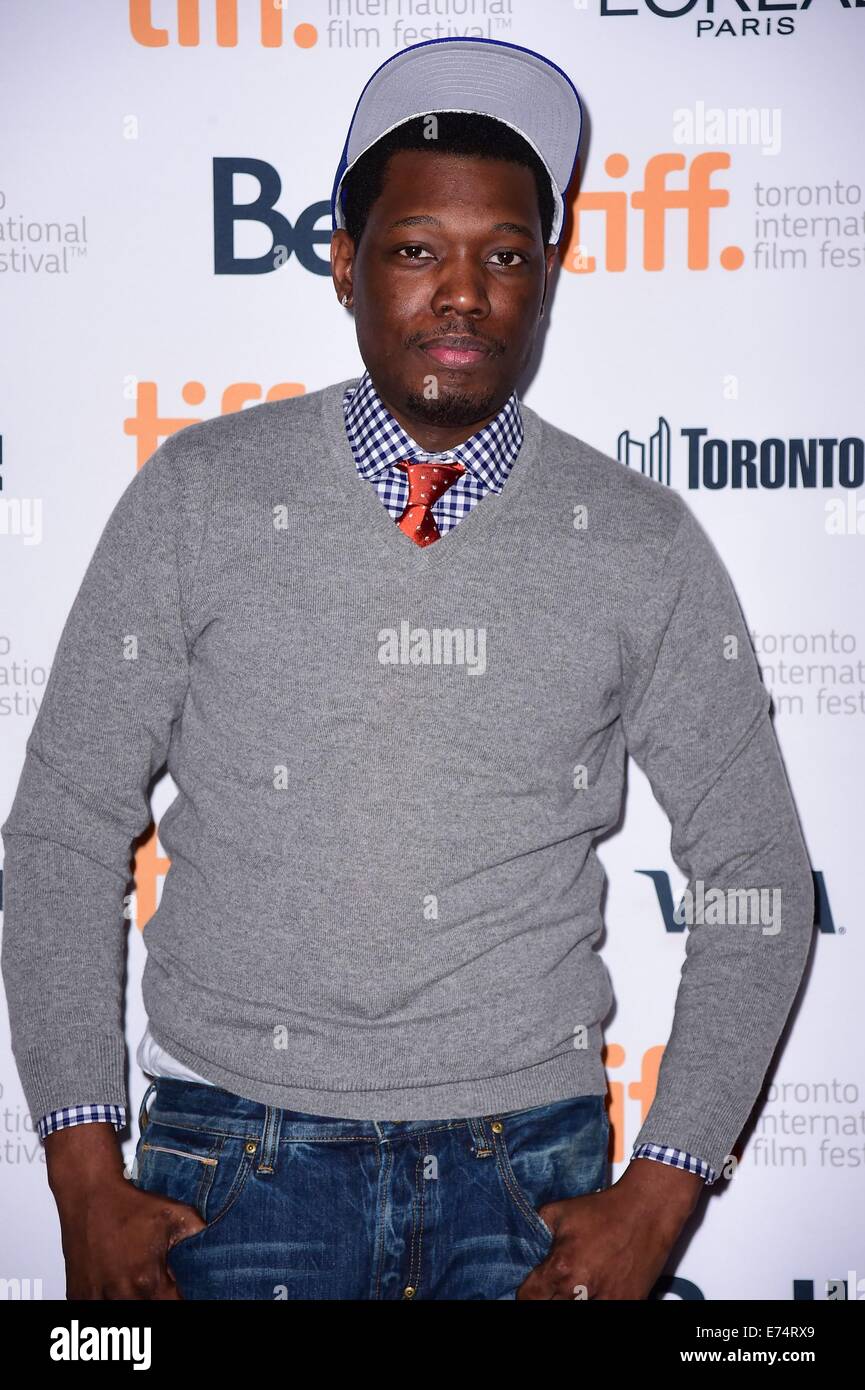 Toronto, ON, Canada. 6. Sep, 2014. Michael Che im Ankunftsbereich für TOP FIVE Premiere auf dem Toronto International Film Festival 2014, Princess of Wales Theatre, Toronto, ON 6. September 2014. Bildnachweis: Gregorio Binuya/Everett Collection/Alamy Live-Nachrichten Stockfoto