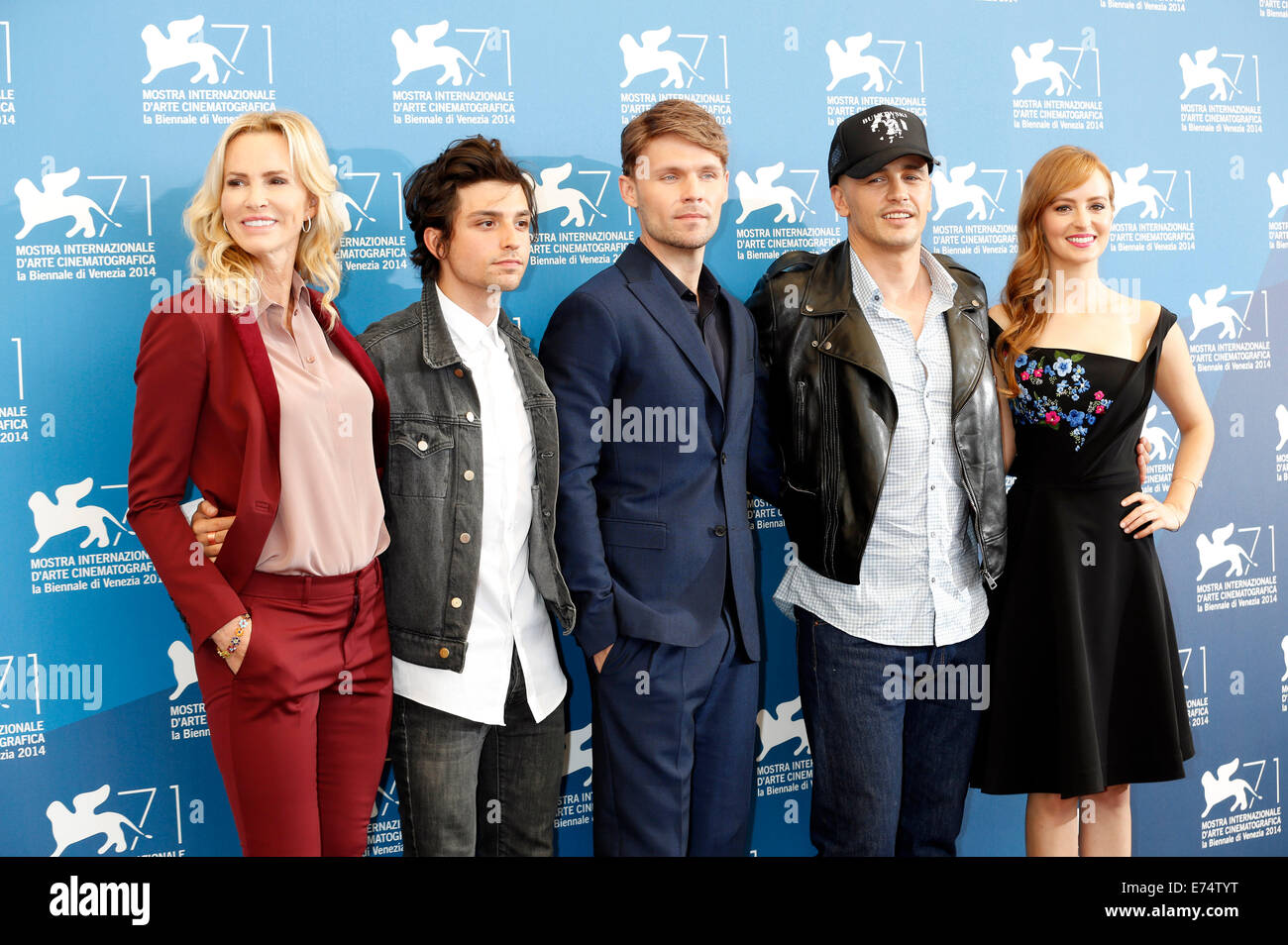 Janet Jones Gretzky, Jacob Loeb, Scott Haze, James Franco und Ahna O'Reilly während der "Ton und Wut" Photocall auf die 71nd Venice International Film Festival am 5. September 2014. Stockfoto