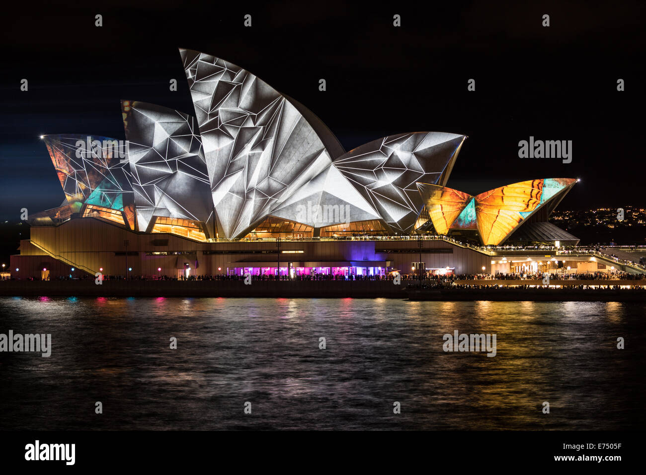 Lebendiges Licht-Festival Sydney 2014 Stockfoto