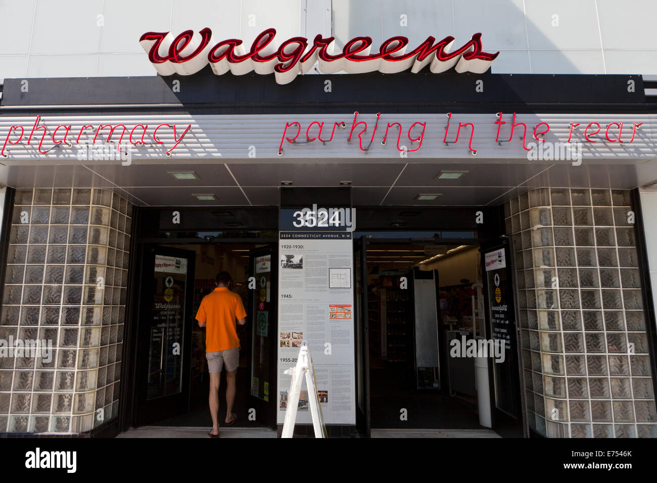 Walgreens Apotheke Schaufenster - Washington, DC USA Stockfoto