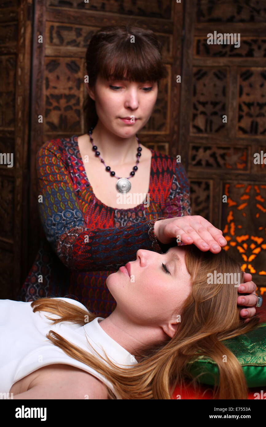 Reiki healing Stockfoto