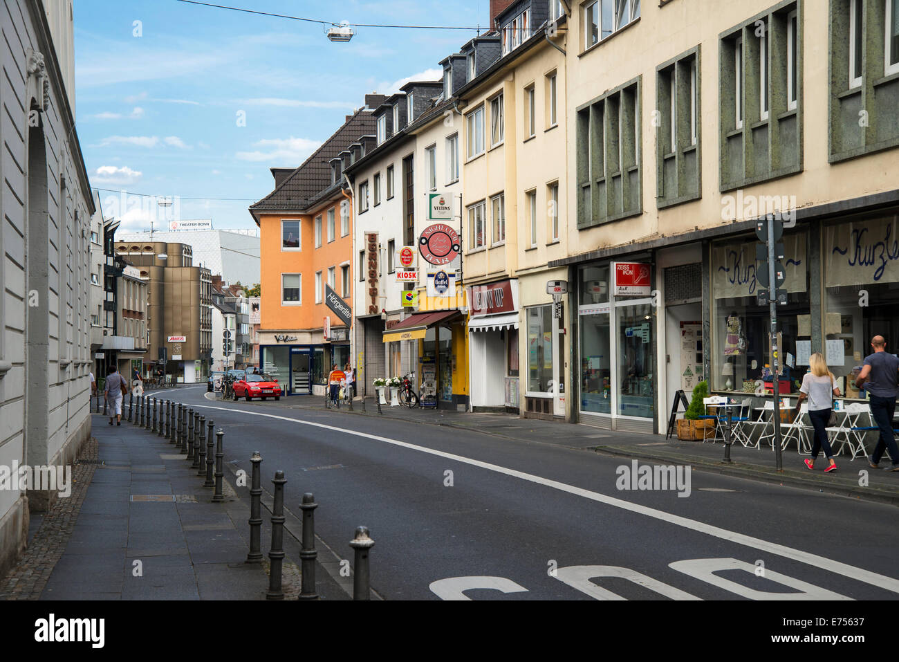 Straße von Bonn, Deutschland, Europa Stockfoto