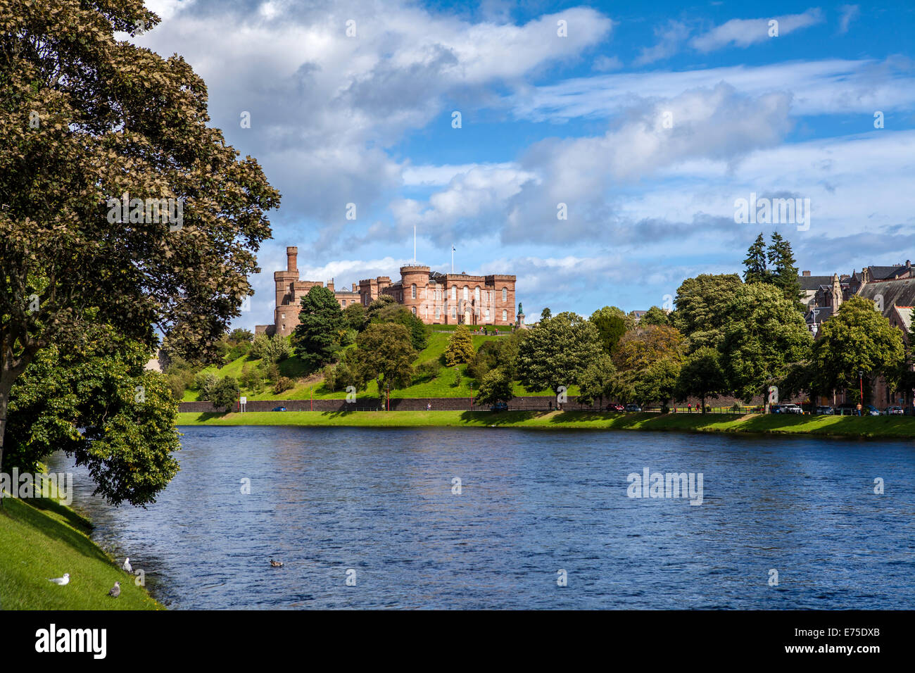 Inverness Castle Street Ardross entnommen Stockfoto