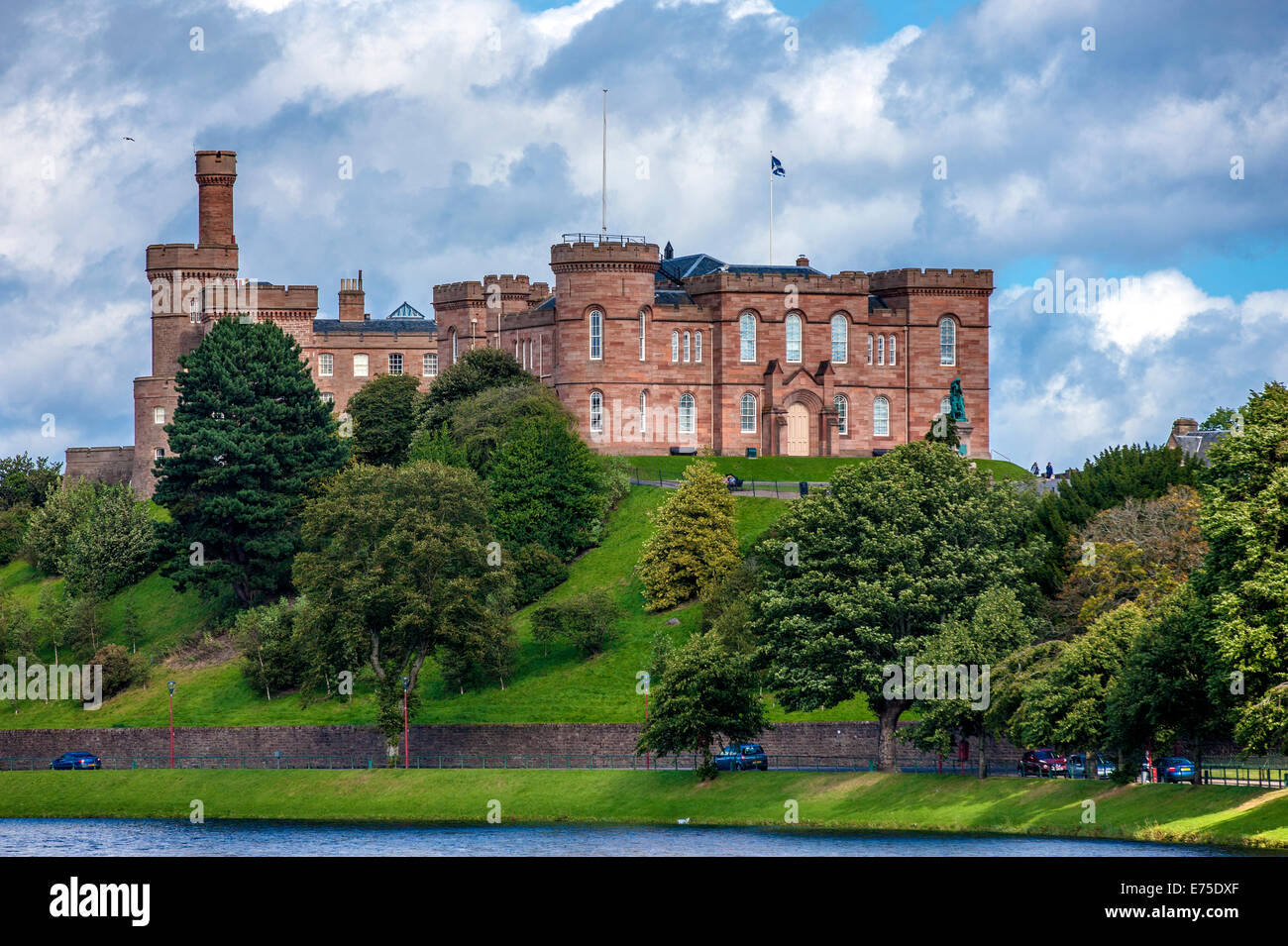 Inverness Castle Street Ardross entnommen Stockfoto