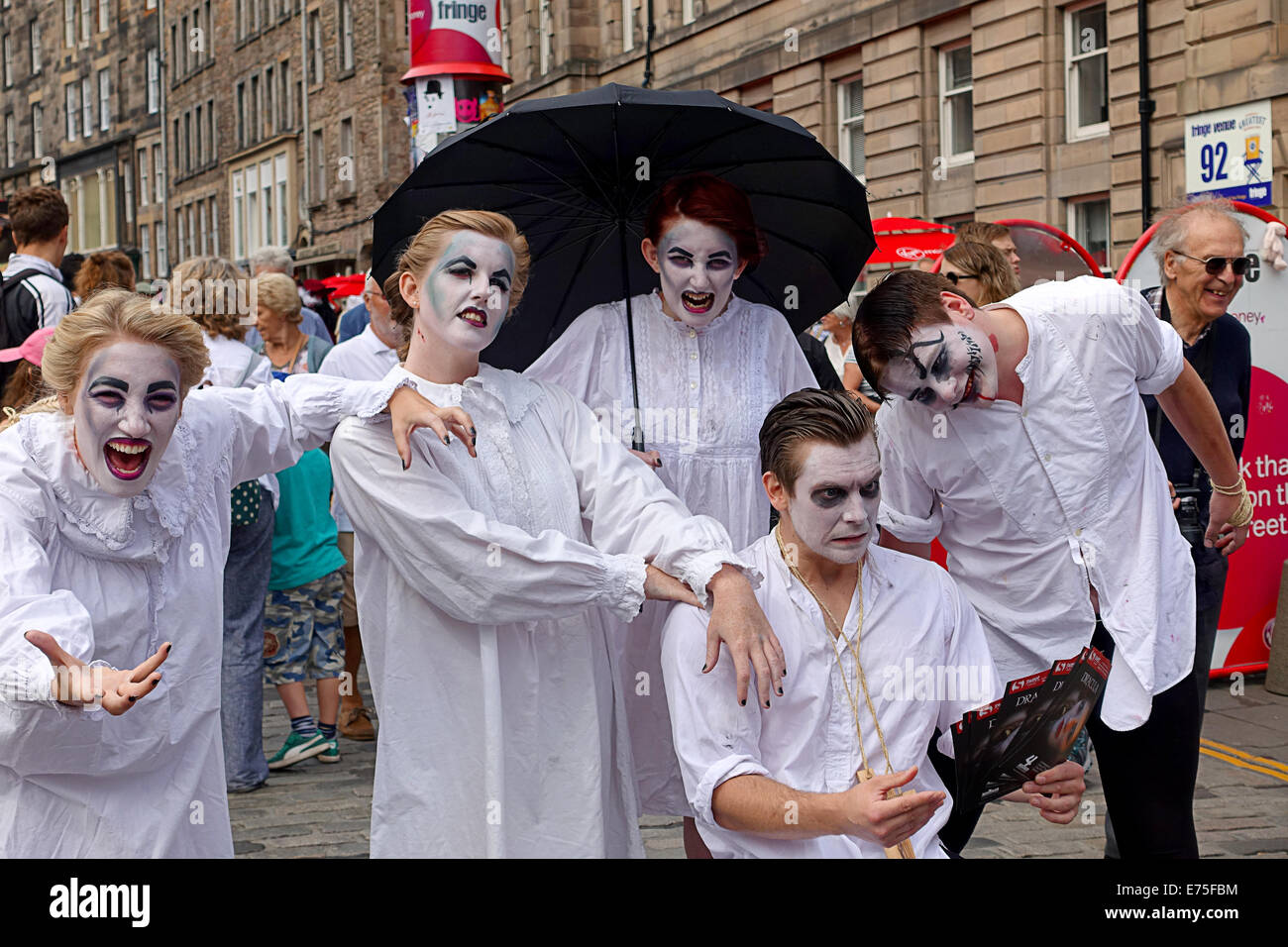 Dracula.The Fringe.The königlichen Mile.Edinburgh.2014 Stockfoto