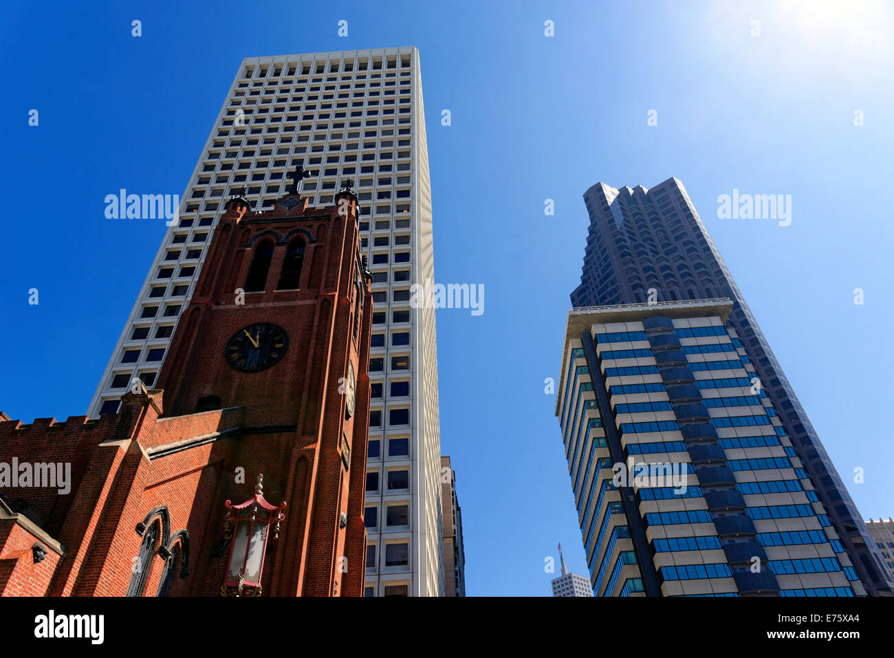 Alten Heiliges Marys Kathedrale, San Francisco, Kalifornien, USA Stockfoto