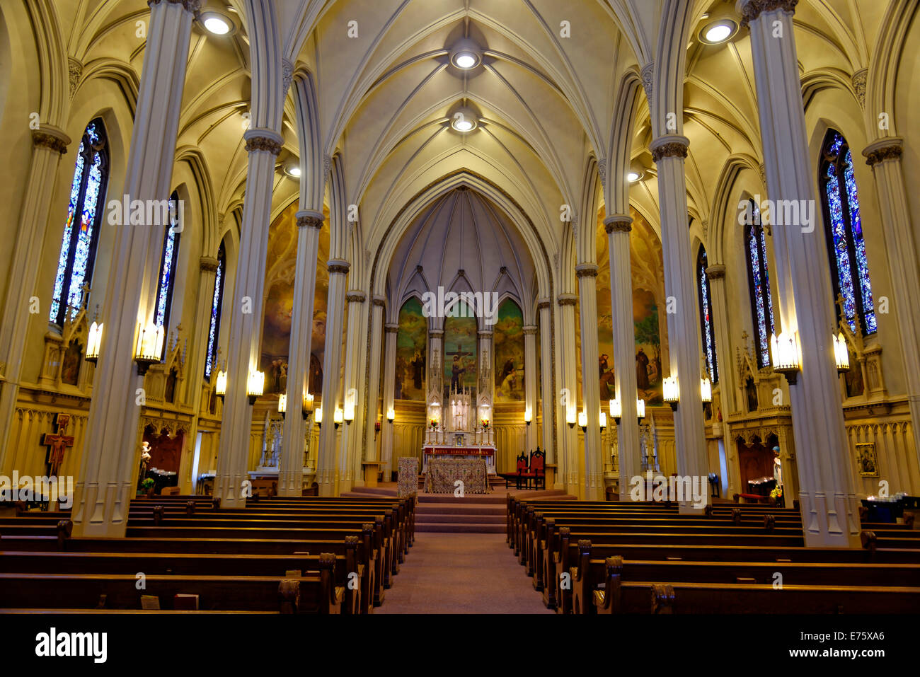 Der Heilige Franziskus von Assisi-Kirche, San Francisco, Kalifornien, USA Stockfoto