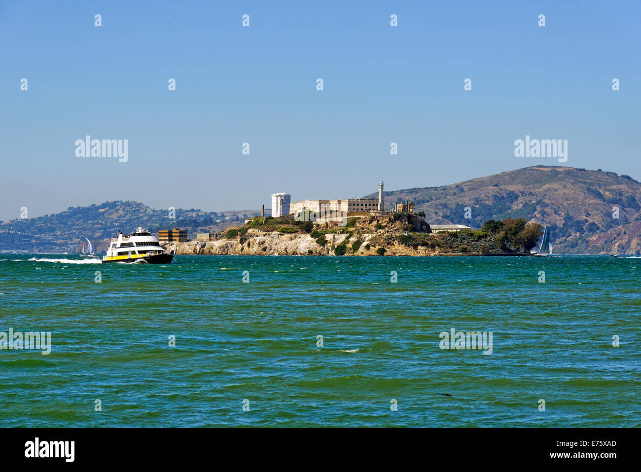 Alcatraz, eine ehemalige Gefängnisinsel, San Francisco, Kalifornien, USA Stockfoto