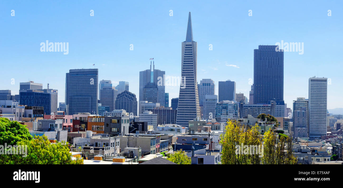Skyline von San Francisco, Kalifornien, USA Stockfoto