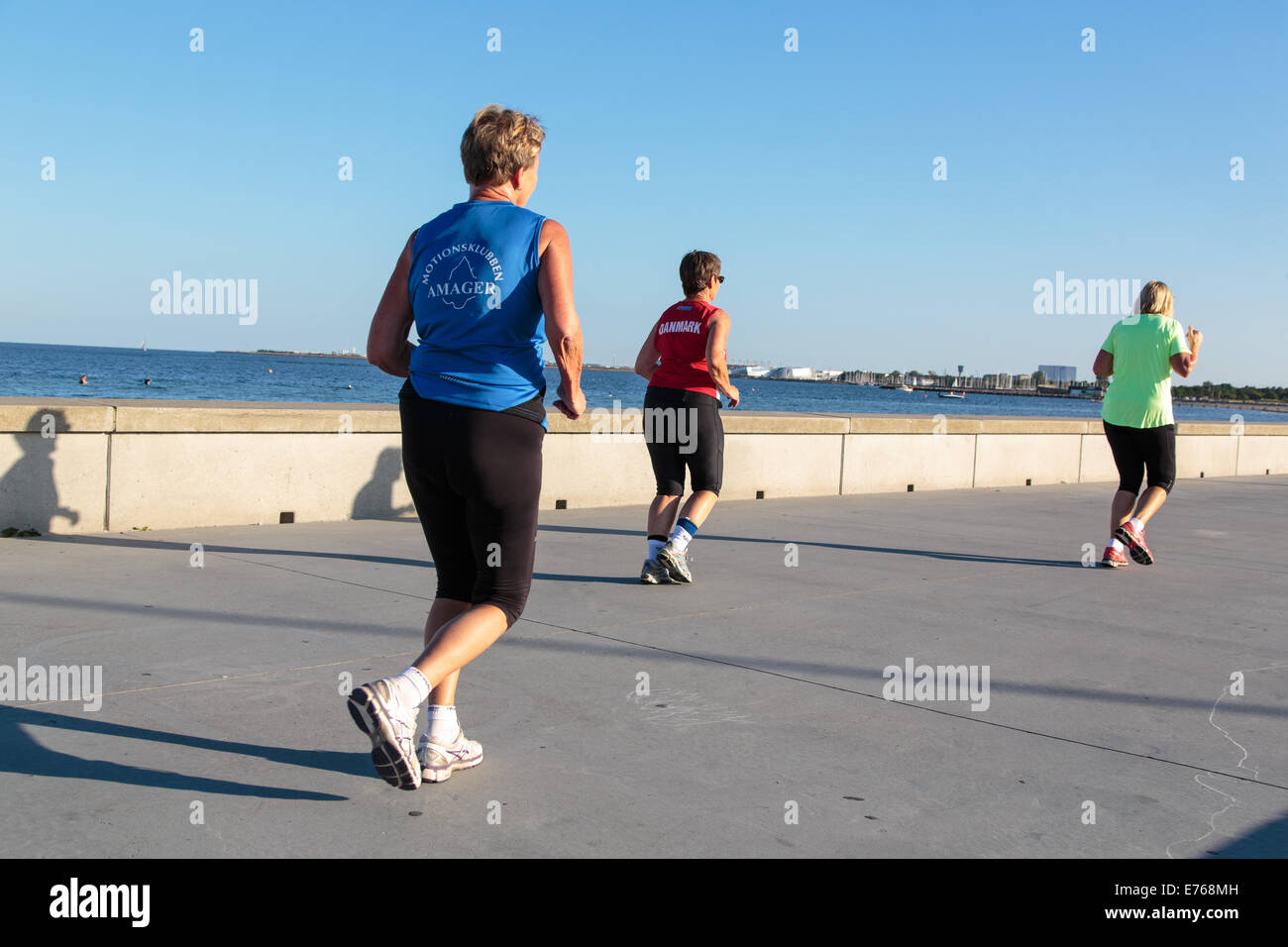 Läufer, Amager Strandpark, Kopenhagen, Dänemark Stockfoto